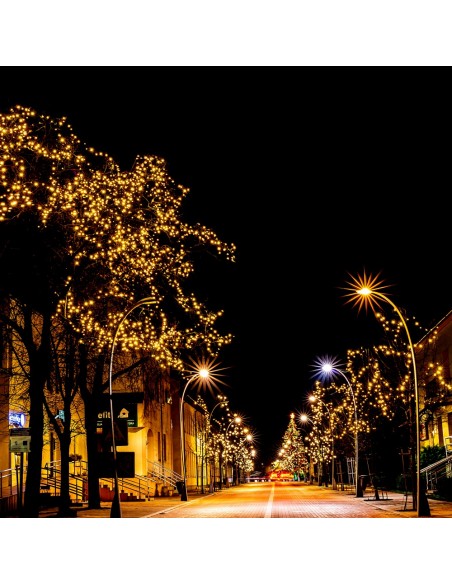 Profesionali AdamLights smulkių lempučių lauko girlianda | IP67, 480 LED, 80 m.