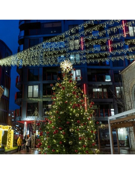 Profesionali AdamLights lauko girlianda varvekliai | IP67, 348 LED, 600 x 90 cm