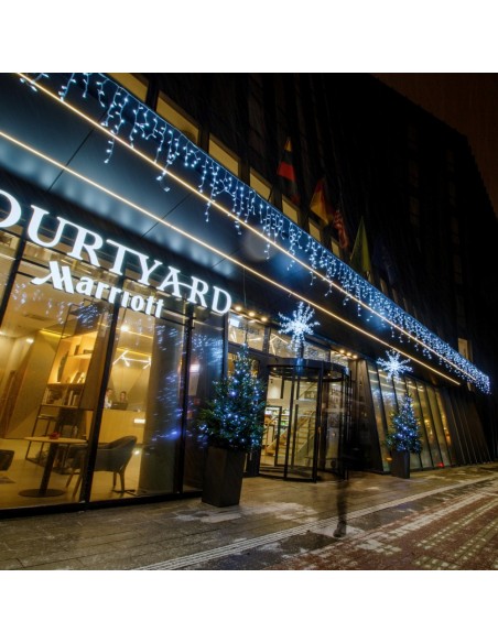 Profesionali AdamLights lauko girlianda varvekliai | IP67, 522 LED, 900 x 90 cm