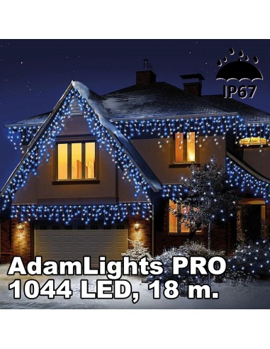Profesionali AdamLights lauko girlianda varvekliai | IP67, 1044 LED, 1800 x 90 cm