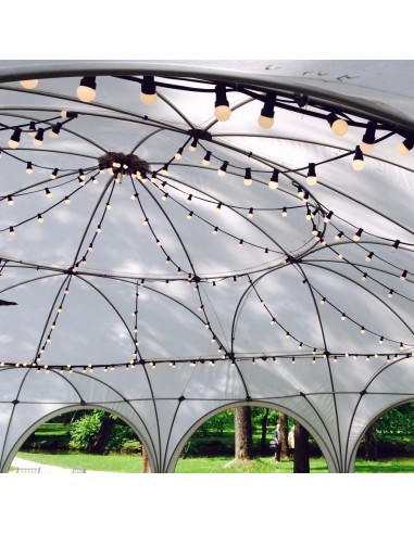 10 m ilgio keičiamų E-27 cokolio LED lempučių girlianda | IP67, 20 cokolių (kas 50 cm) 10 m ilgio keičiamų E-27 cokolio LED lempučių girlianda | IP67, 20 cokolių (kas 50 cm)