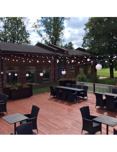 5 m ilgio LED girlianda “Party Lights” | IP44, Baltas laidas, 10 lempučių (kas 50 cm) 5 m ilgio LED girlianda “Party Lights” | IP44, Baltas laidas, 10 lempučių (kas 50 cm)