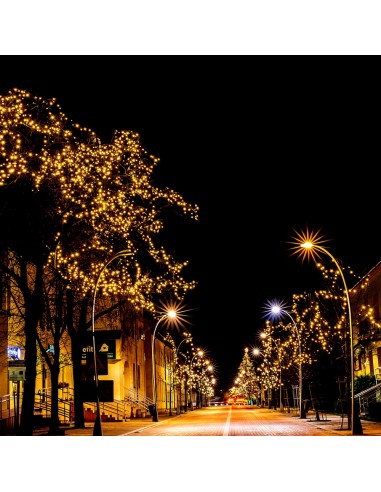 Profesionali AdamLights smulkių lempučių lauko girlianda DUAL | IP44, 120 LED, 20 m.