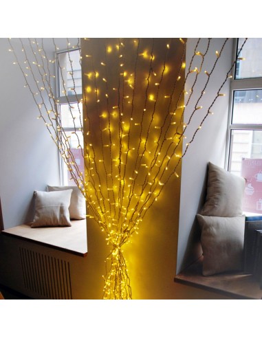 Profesionali AdamLights lauko girlianda šviesos užuolaida | IP67, 600 LED, 200x700 cm