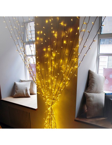 Profesionali AdamLights lauko girlianda šviesos užuolaida | IP67, 600 LED, 200x700 cm